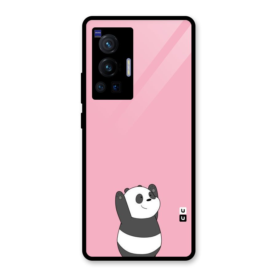 Panda Handsup Glass Back Case for Vivo X70 Pro
