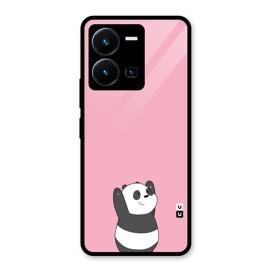 Panda Handsup Glass Back Case for Vivo Y35