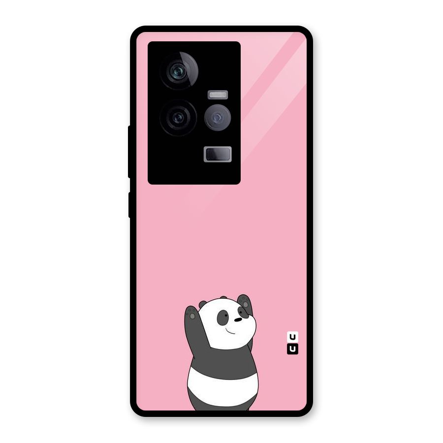 Panda Handsup Glass Back Case for Vivo iQOO 11 5G