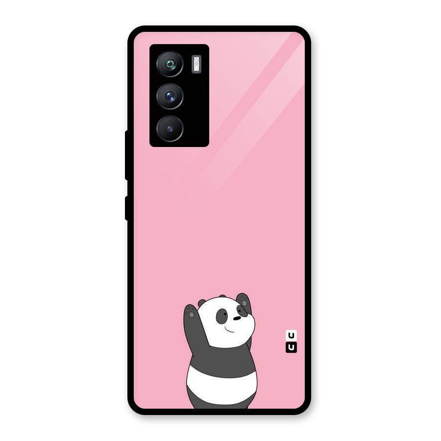 Panda Handsup Glass Back Case for Vivo iQOO 9 SE