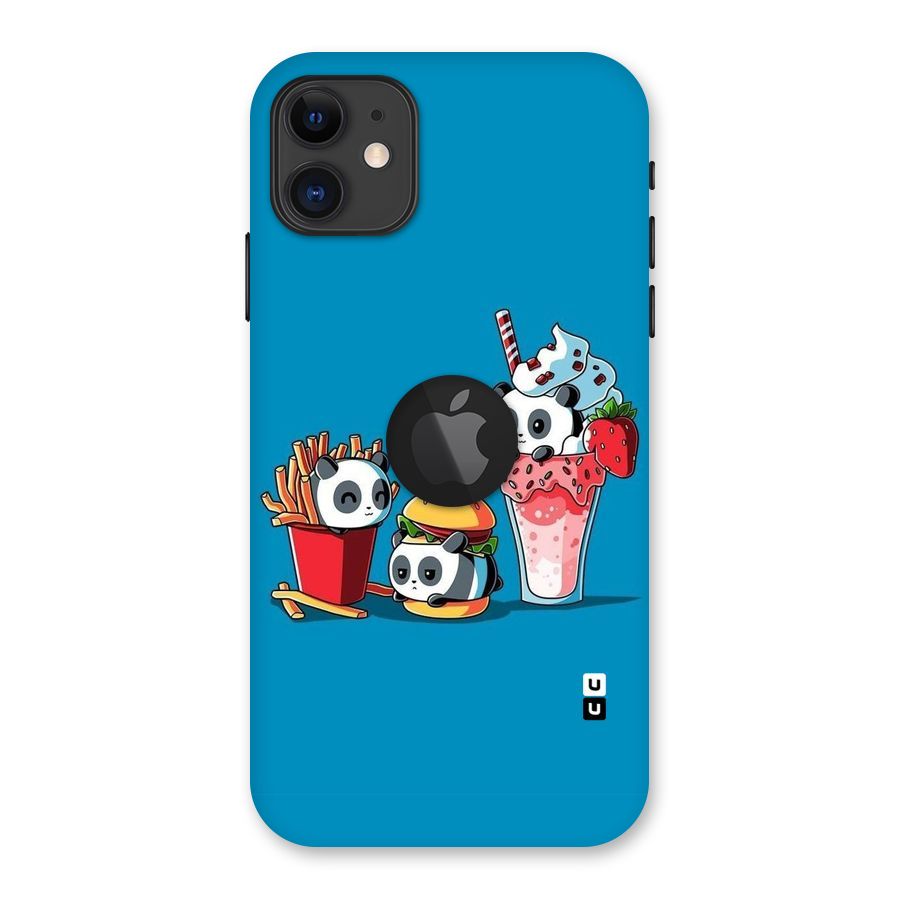 Panda Lazy Back Case for iPhone 11 Logo Cut