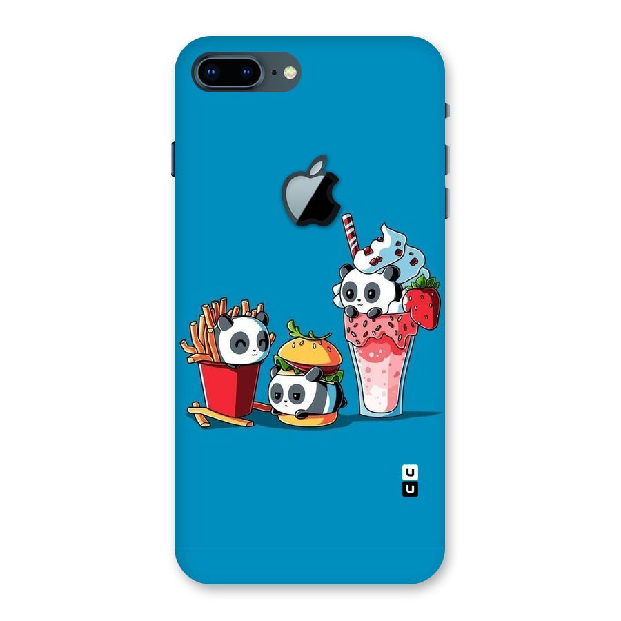 Panda Lazy Back Case for iPhone 7 Plus Apple Cut