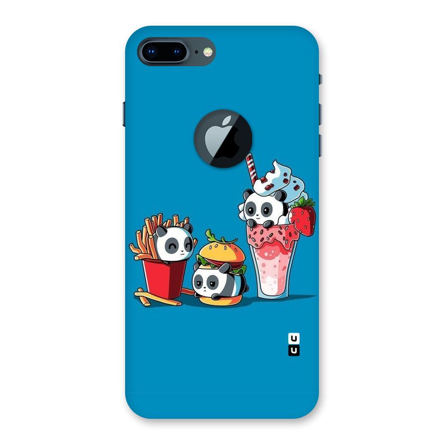 Panda Lazy Back Case for iPhone 7 Plus Logo Cut