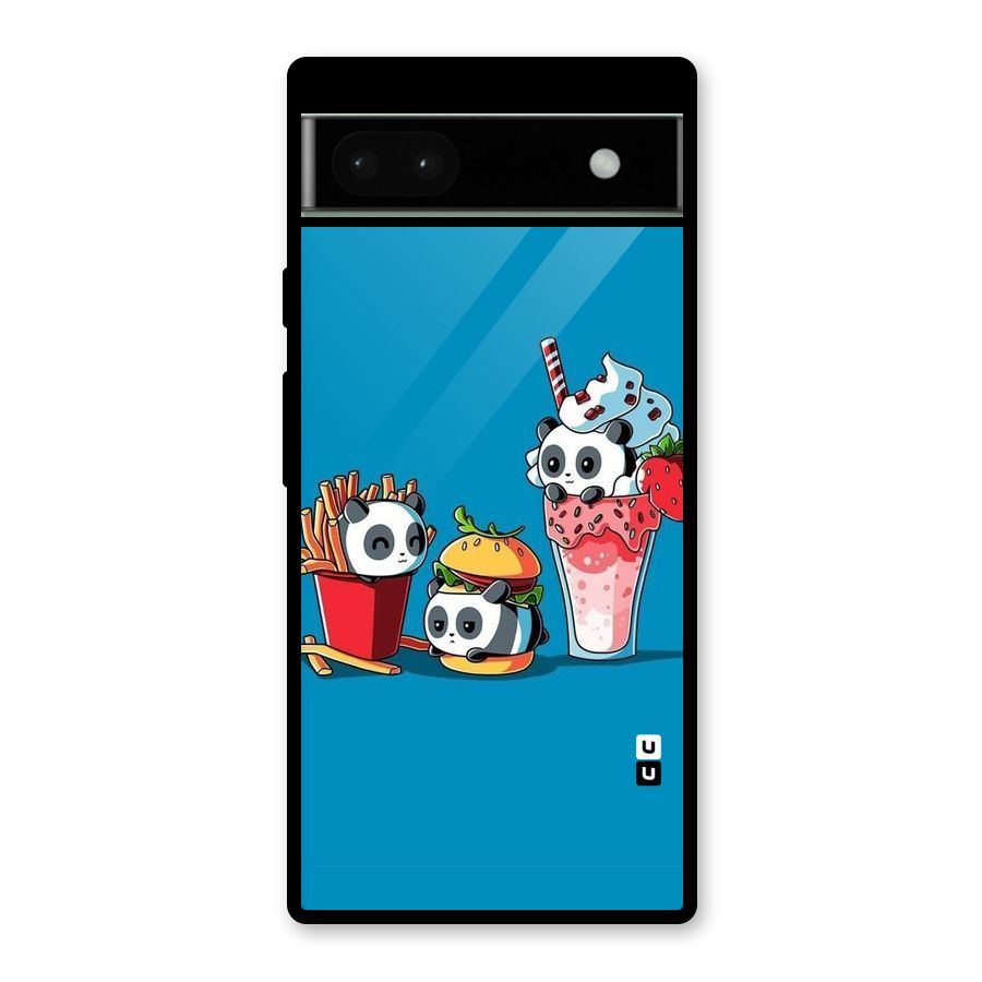 Panda Lazy Glass Back Case for Google Pixel 6a