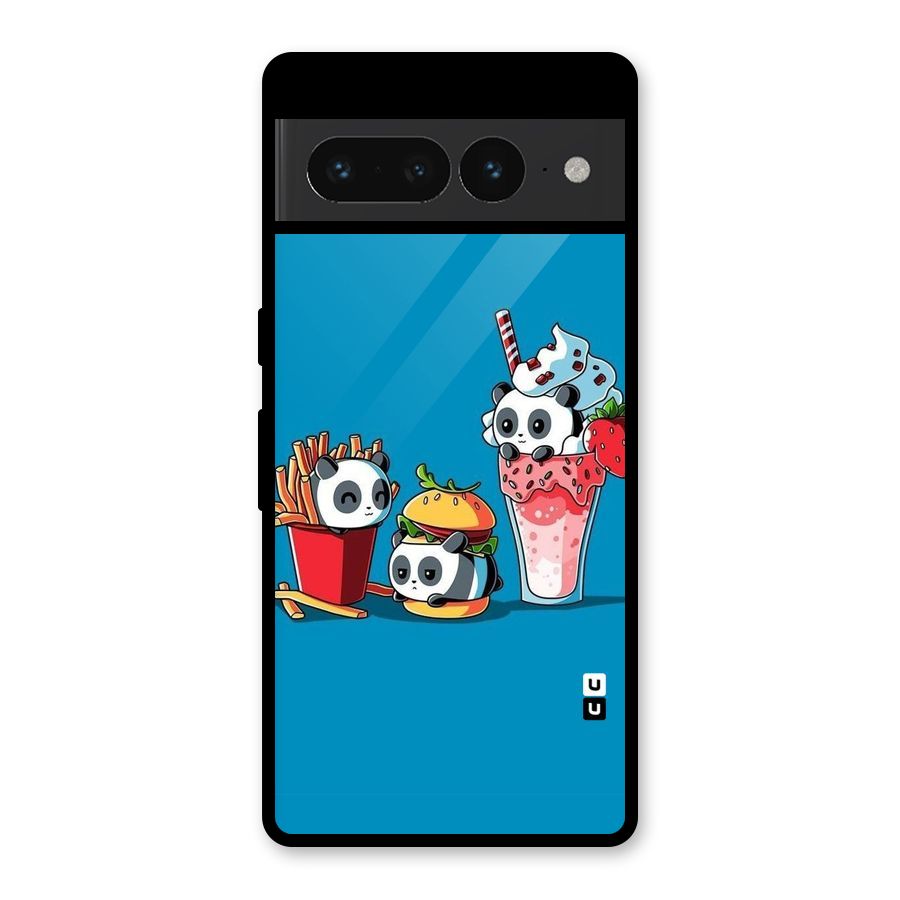 Panda Lazy Glass Back Case for Google Pixel 7 Pro