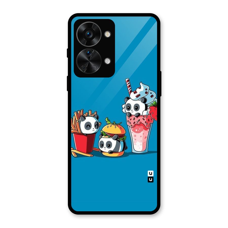 Panda Lazy Glass Back Case for OnePlus Nord 2T