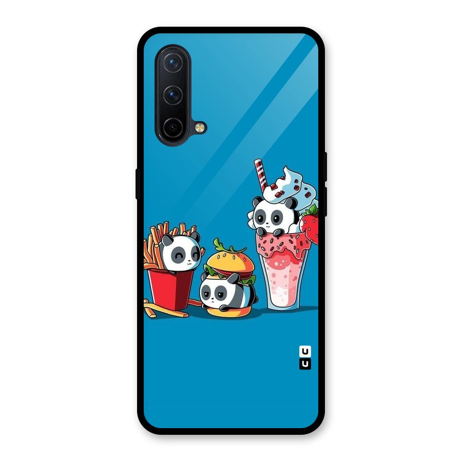 Panda Lazy Glass Back Case for OnePlus Nord CE 5G