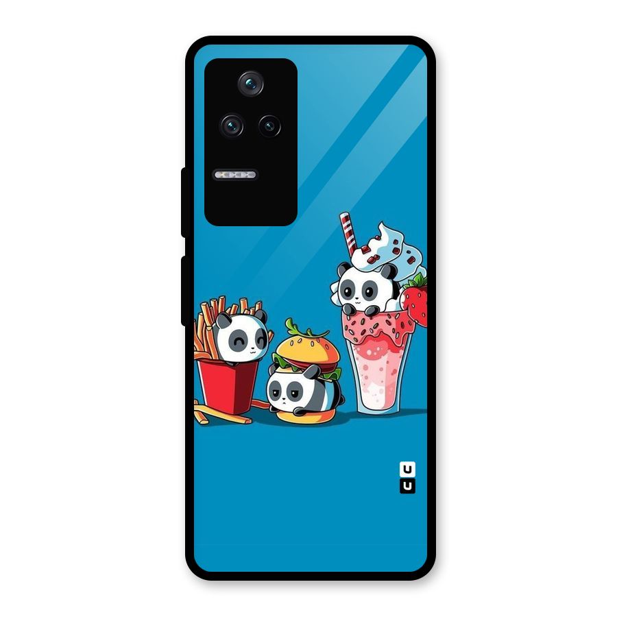Panda Lazy Glass Back Case for Poco F4 5G