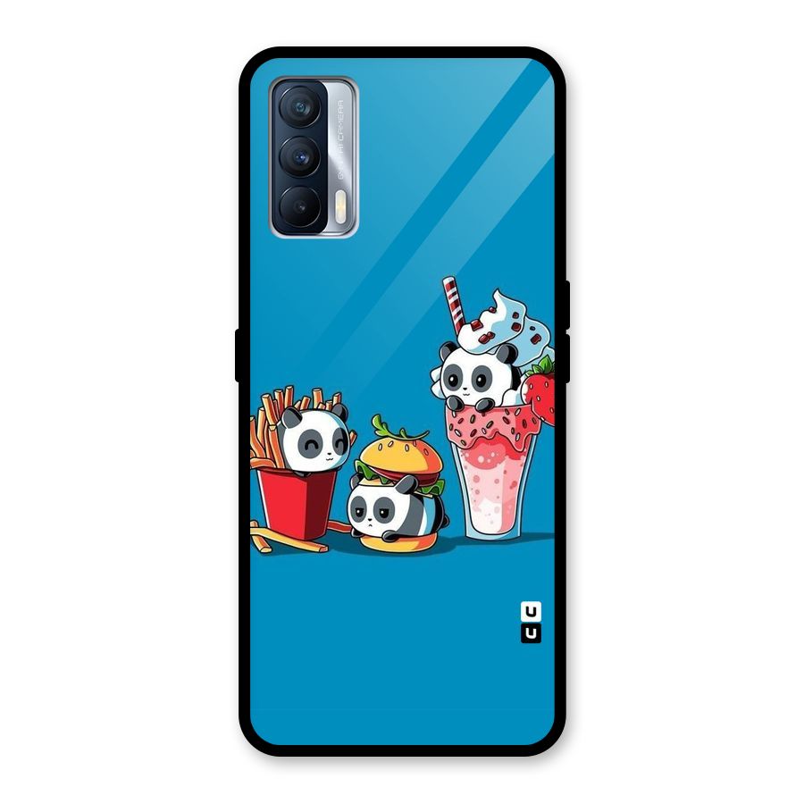 Panda Lazy Glass Back Case for Realme X7