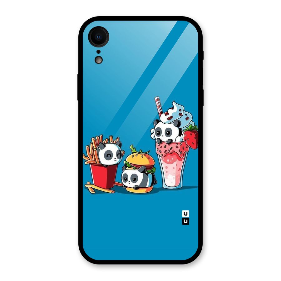 Panda Lazy Glass Back Case for XR
