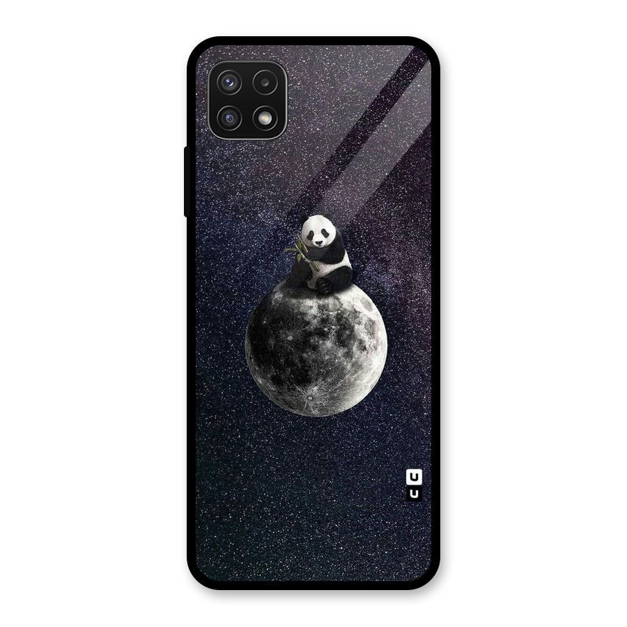 Panda Space Glass Back Case for Galaxy A22 5G