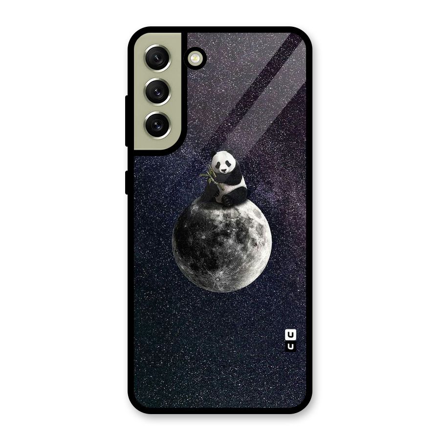 Panda Space Glass Back Case for Galaxy S21 FE 5G