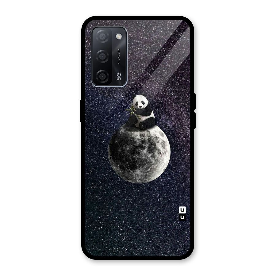 Panda Space Glass Back Case for Oppo A53s 5G