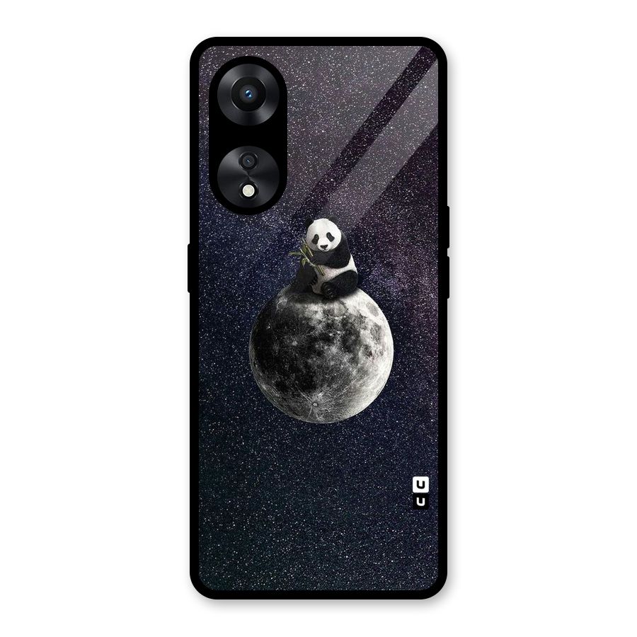 Panda Space Glass Back Case for Oppo A78