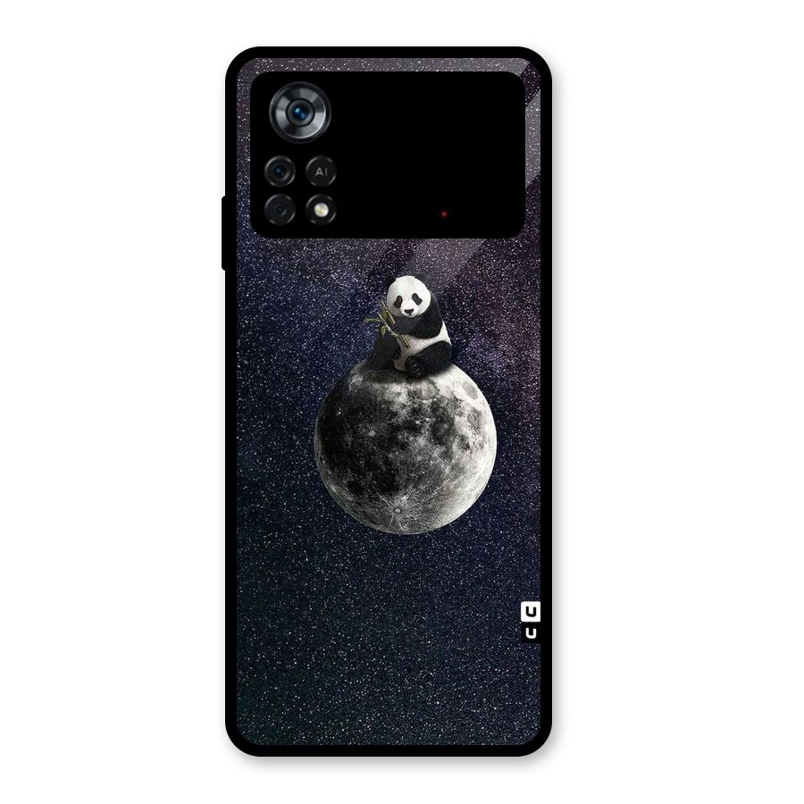 Panda Space Glass Back Case for Poco X4 Pro 5G