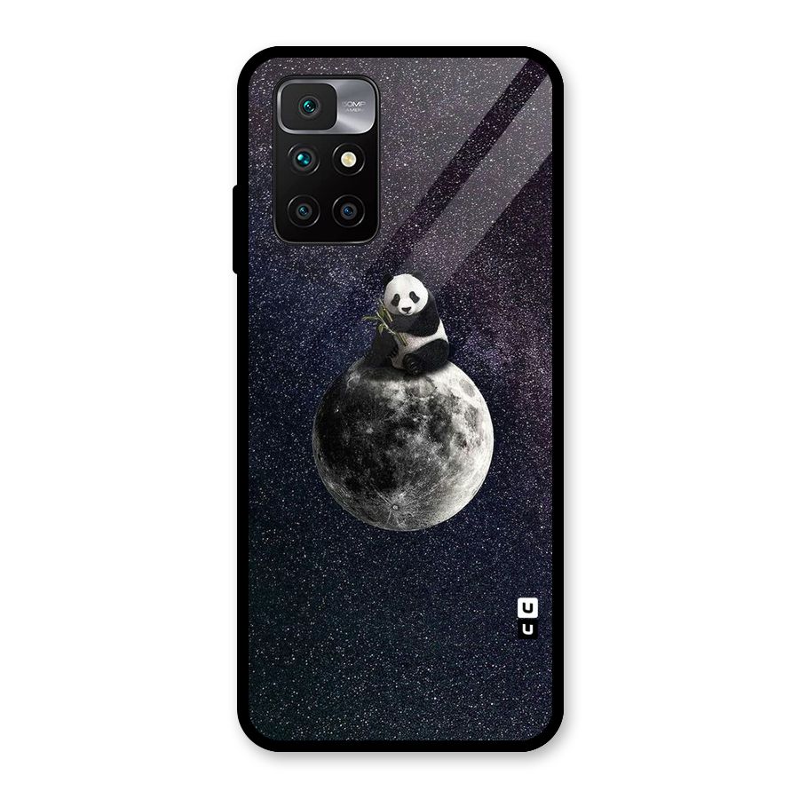 Panda Space Glass Back Case for Redmi 10 Prime