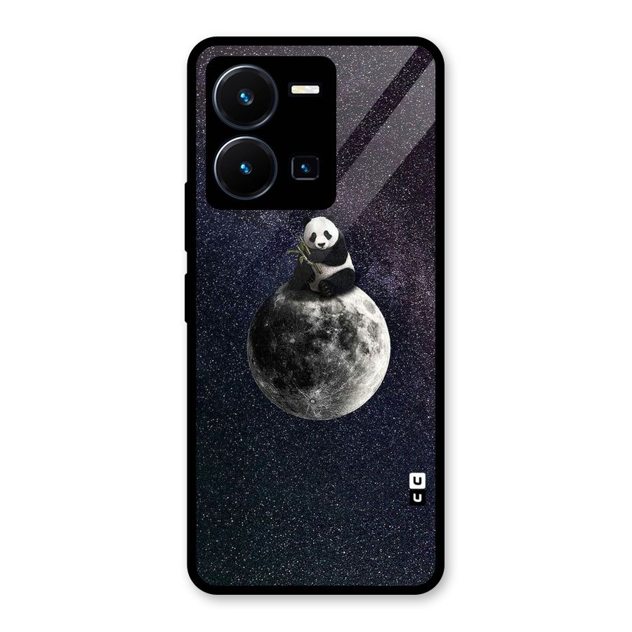 Panda Space Glass Back Case for Vivo Y35