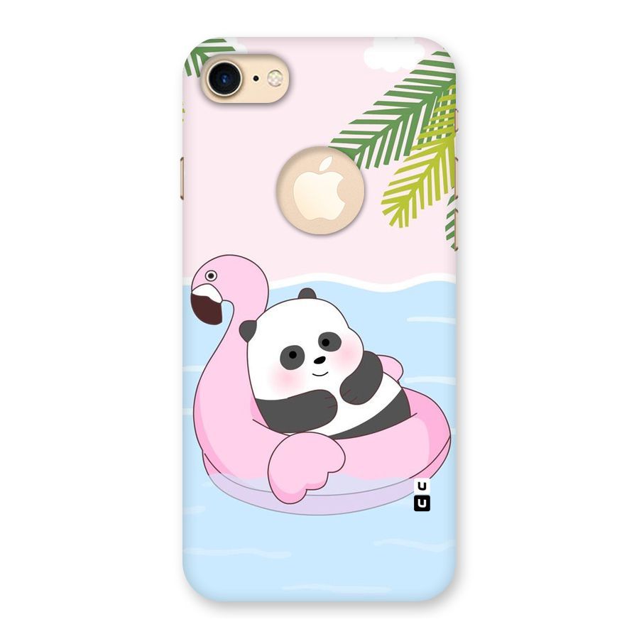 Panda Swim Back Case for iPhone 7 Logo Cut