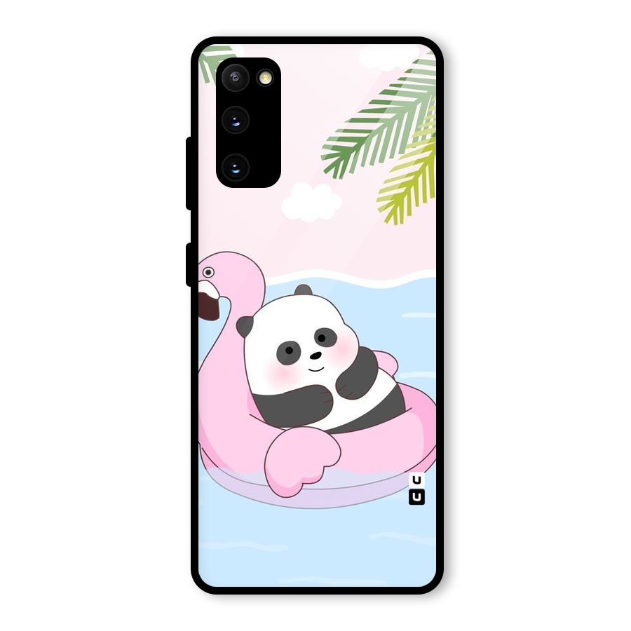 Panda Swim Glass Back Case for Galaxy S20 FE 5G