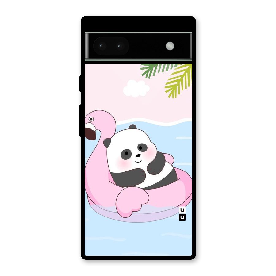 Panda Swim Glass Back Case for Google Pixel 6a