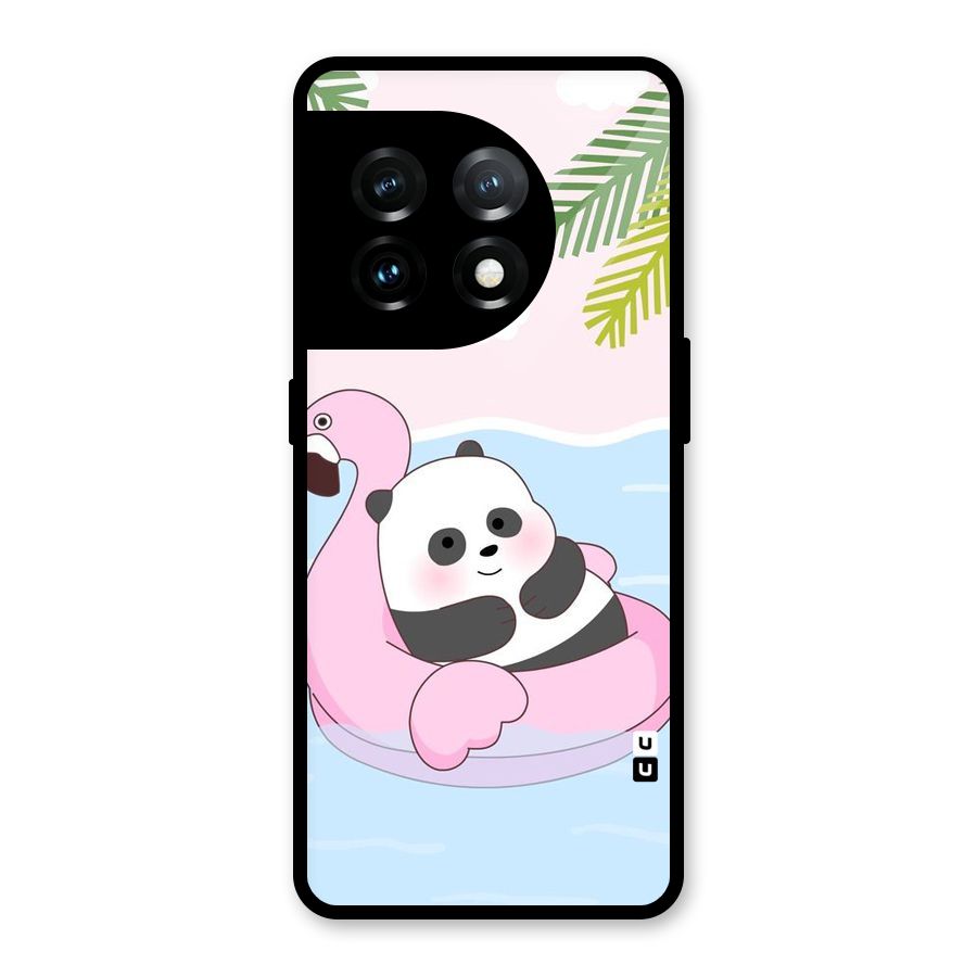 Panda Swim Glass Back Case for OnePlus 11