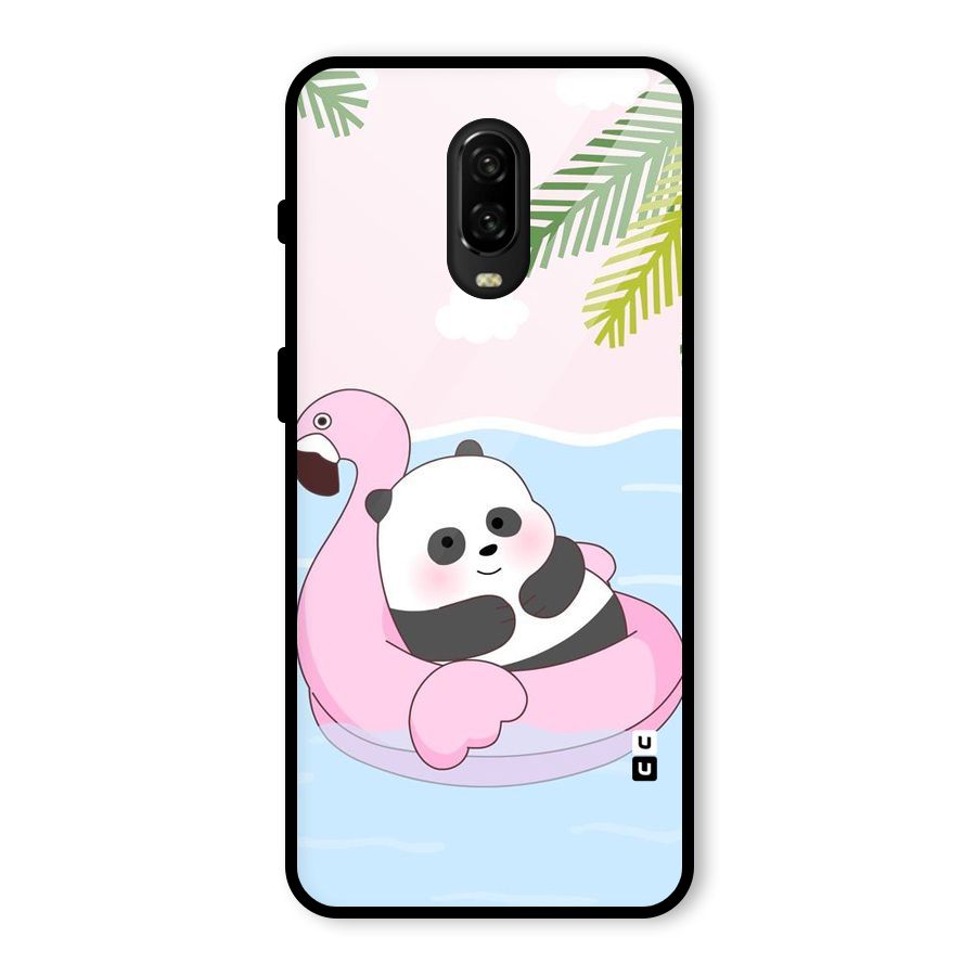 Panda Swim Glass Back Case for OnePlus 6T