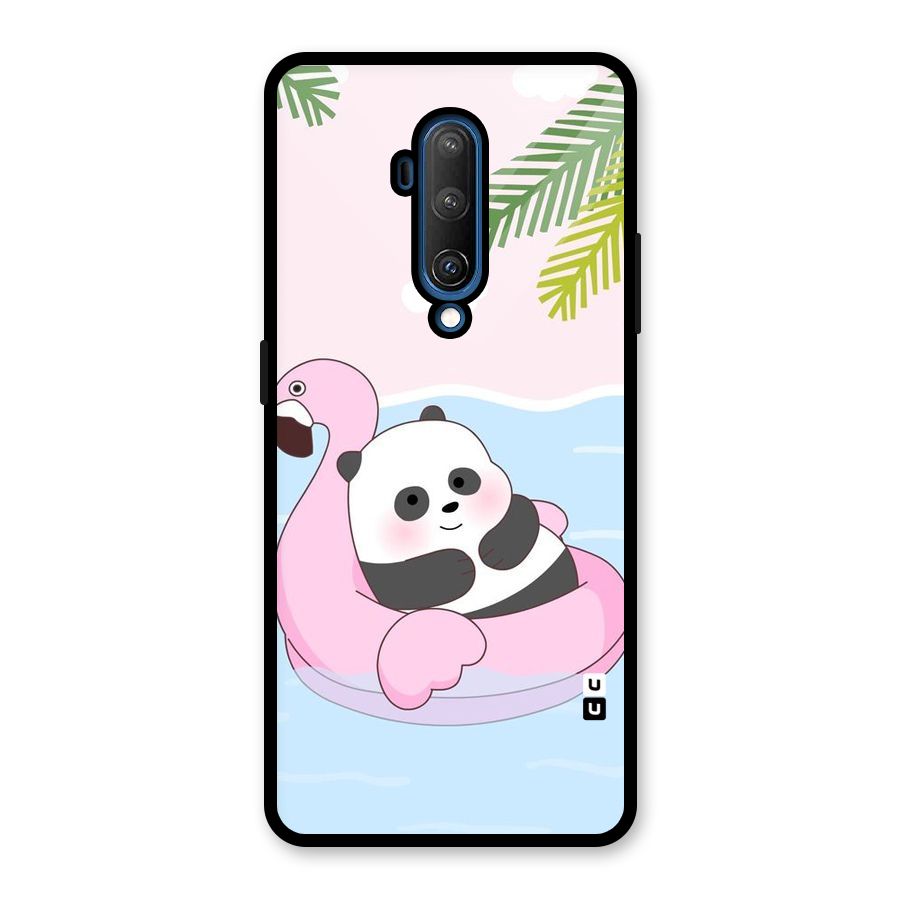 Panda Swim Glass Back Case for OnePlus 7T Pro