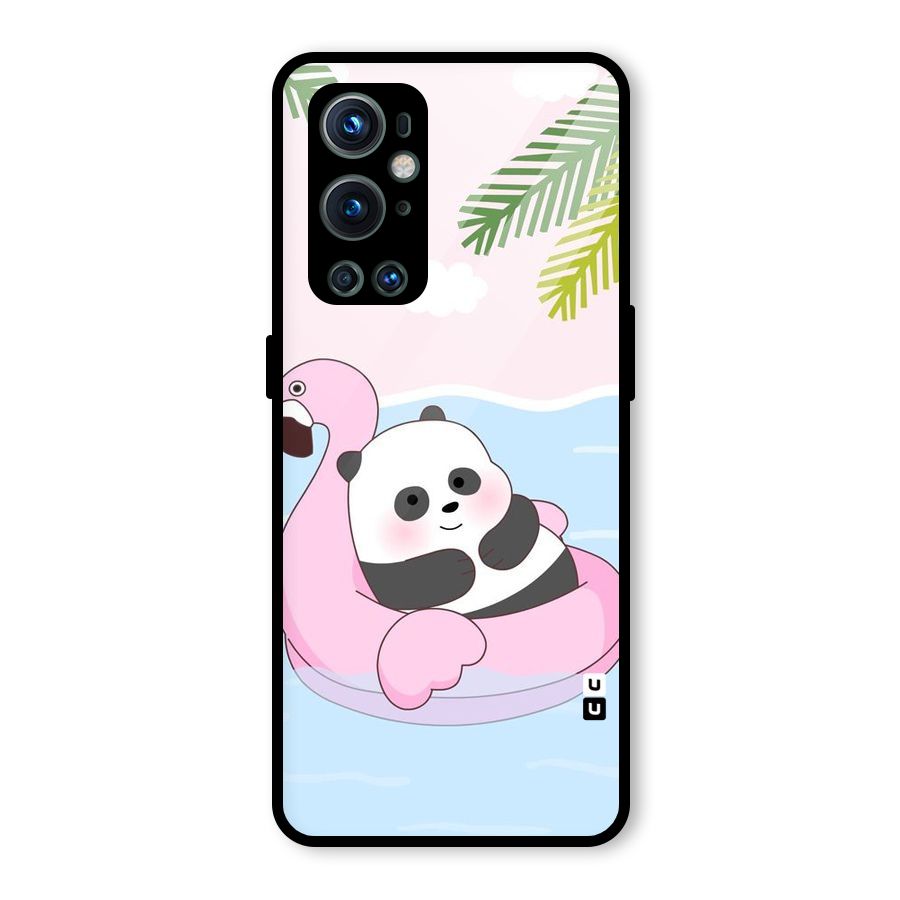 Panda Swim Glass Back Case for OnePlus 9 Pro