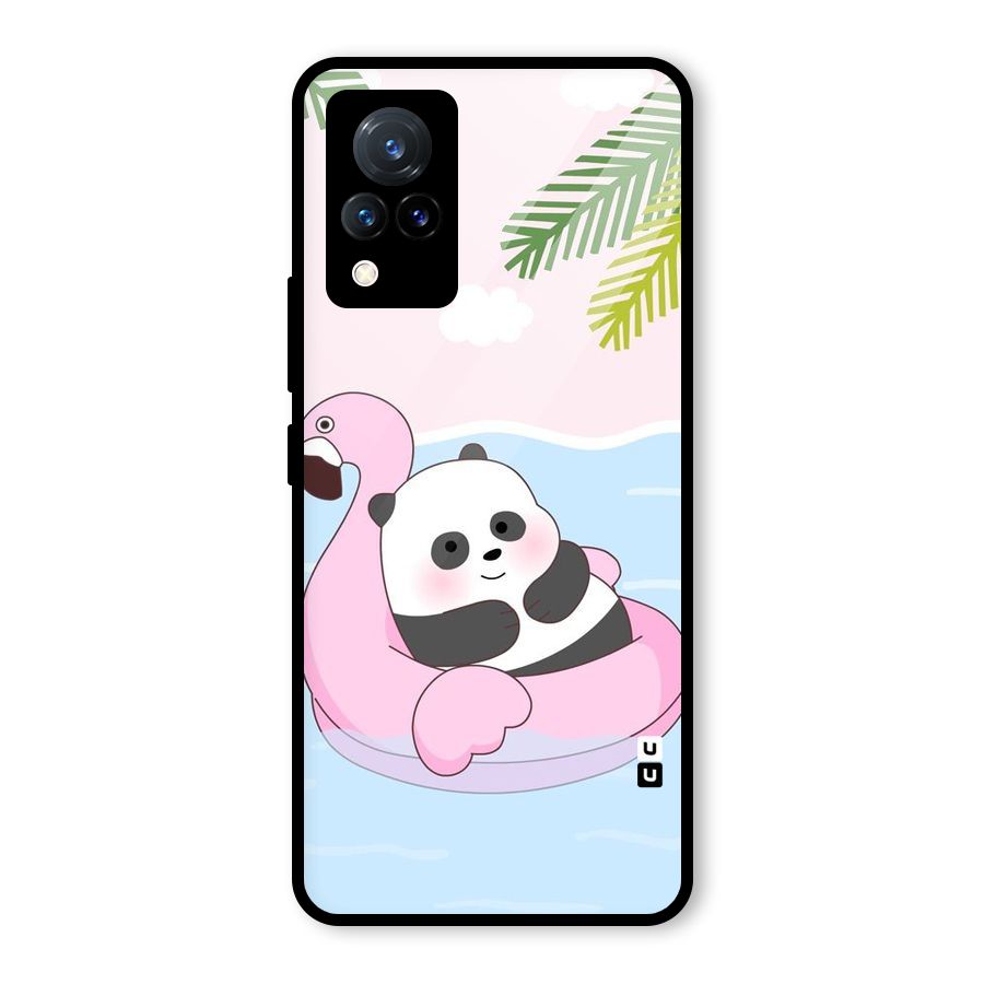 Panda Swim Glass Back Case for Vivo V21 5G