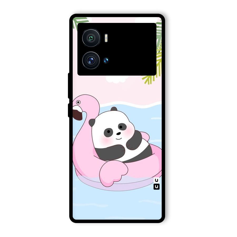 Panda Swim Glass Back Case for Vivo iQOO 9 Pro