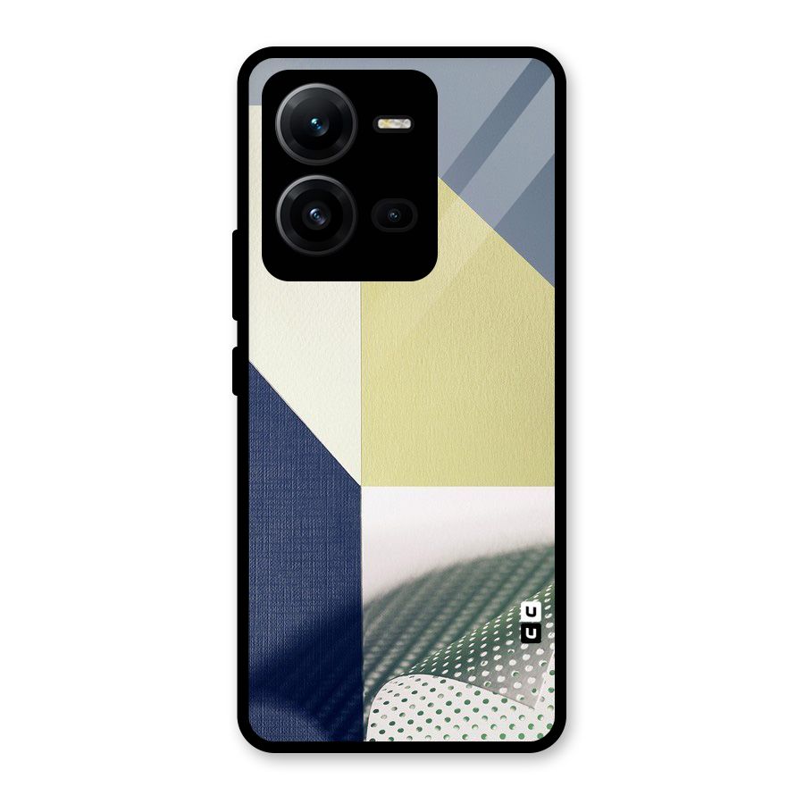 Paper Art Glass Back Case for Vivo V25