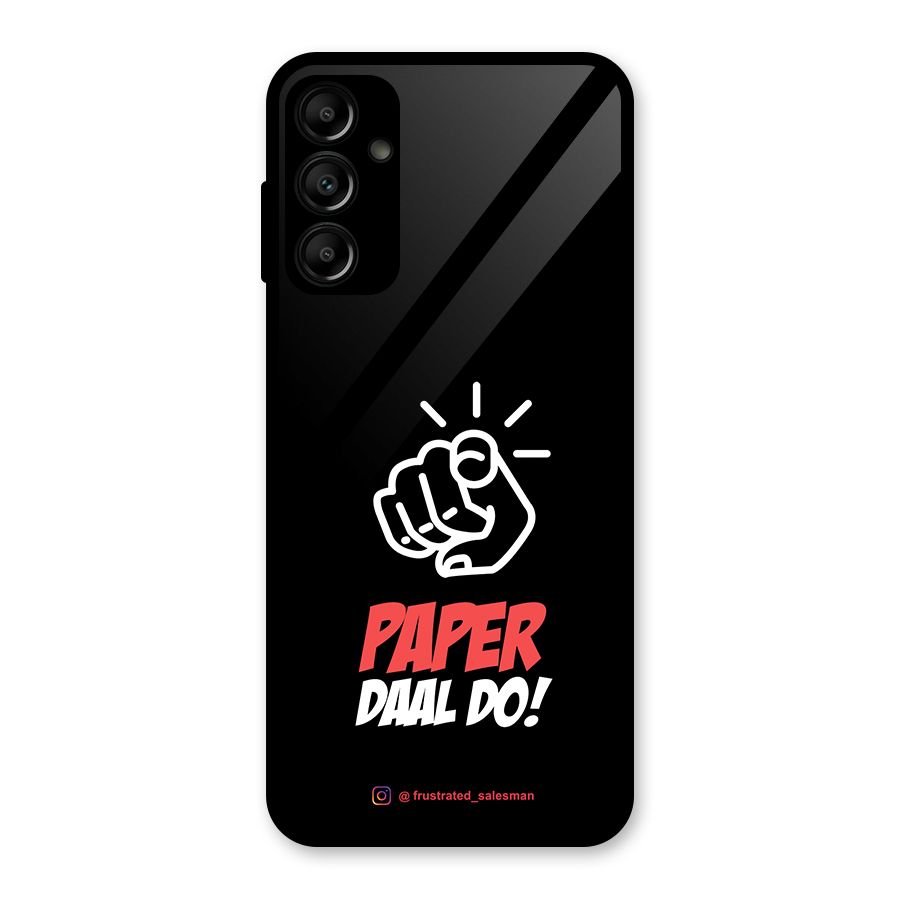 Paper Daal Do Black Glass Back Case for Galaxy A14 5G