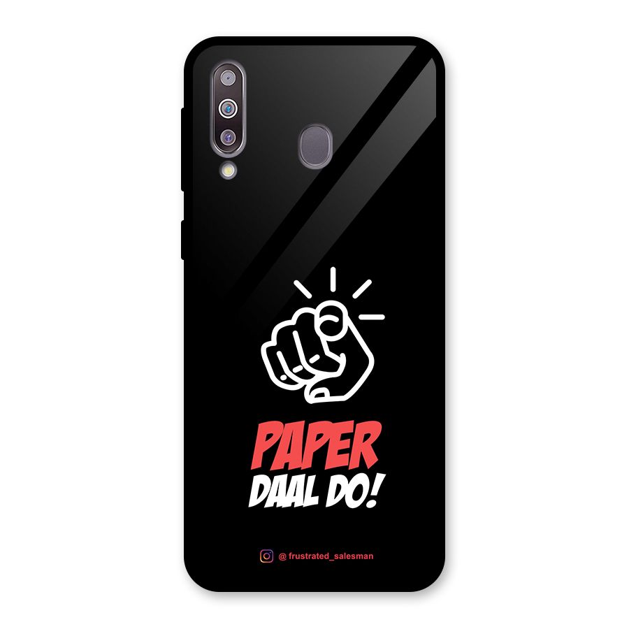 Paper Daal Do Black Glass Back Case for Galaxy M30