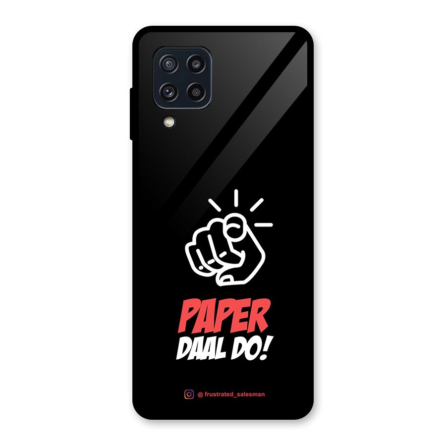 Paper Daal Do Black Glass Back Case for Galaxy M32