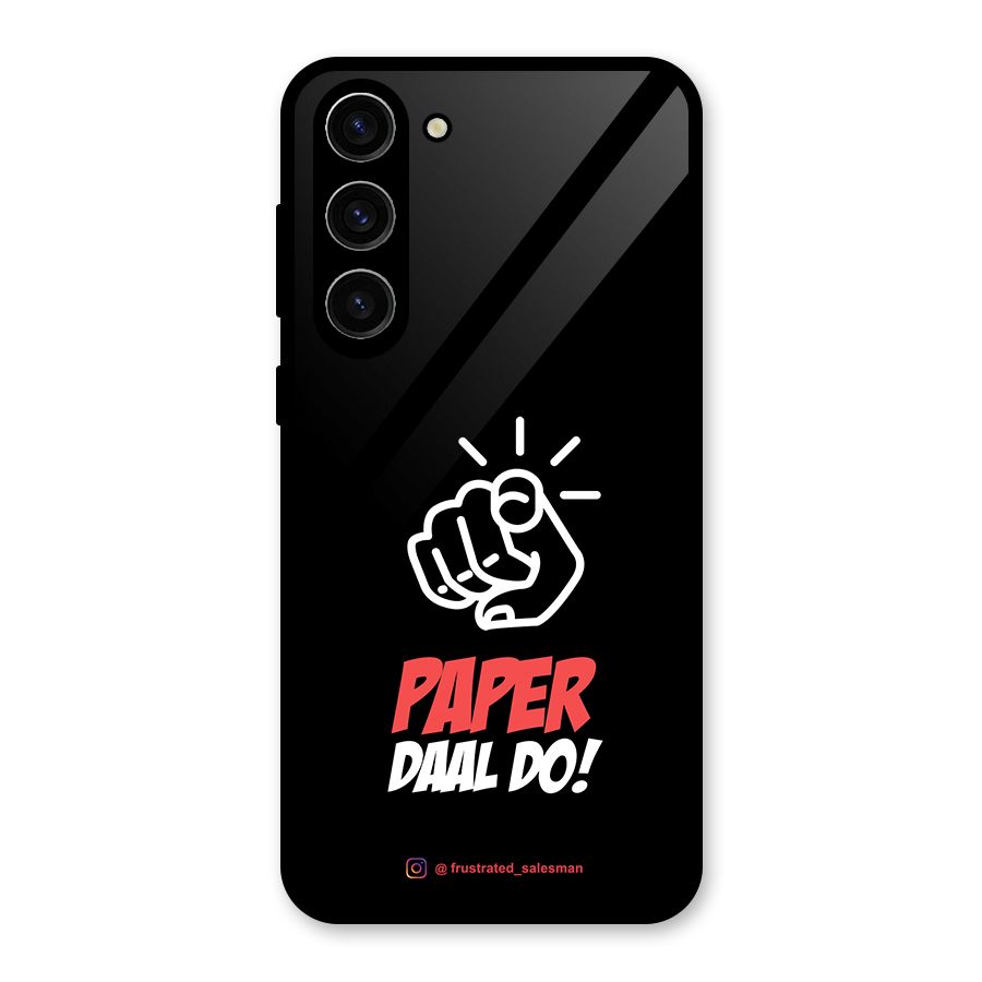 Paper Daal Do Black Glass Back Case for Galaxy S23 Plus