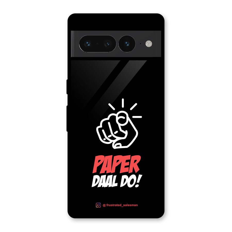 Paper Daal Do Black Glass Back Case for Google Pixel 7 Pro