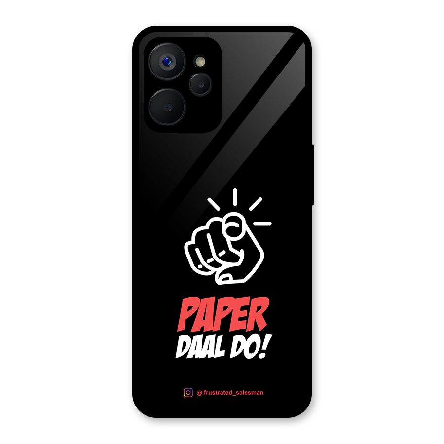 Paper Daal Do Black Glass Back Case for Realme 9i 5G
