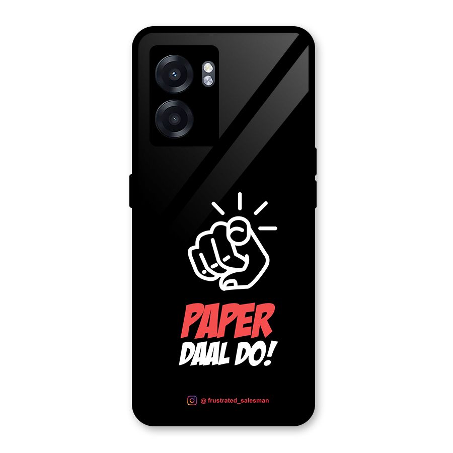 Paper Daal Do Black Glass Back Case for Realme Narzo 50 5G