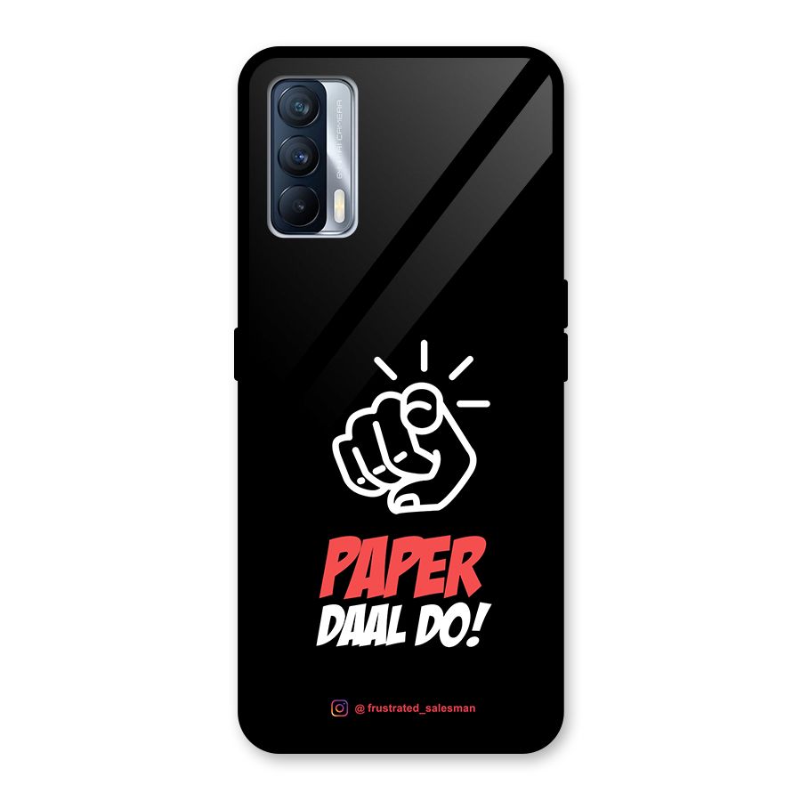 Paper Daal Do Black Glass Back Case for Realme X7