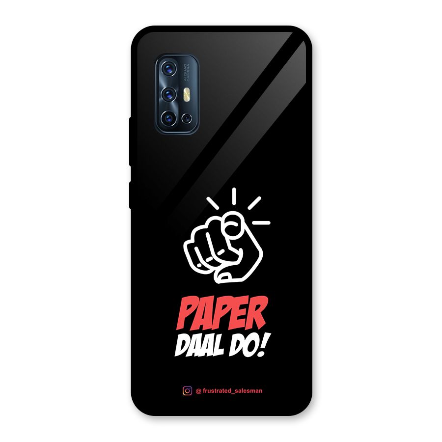 Paper Daal Do Black Glass Back Case for Vivo V17