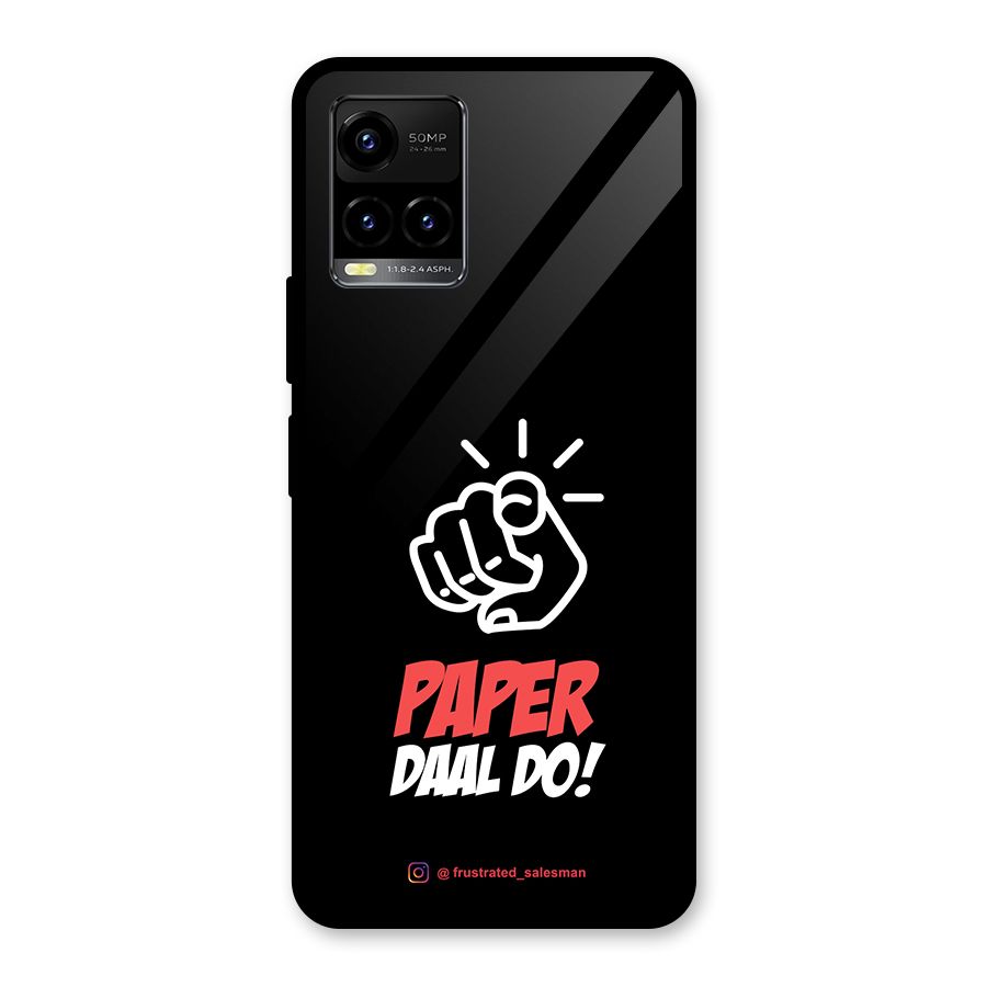 Paper Daal Do Black Glass Back Case for Vivo Y21T