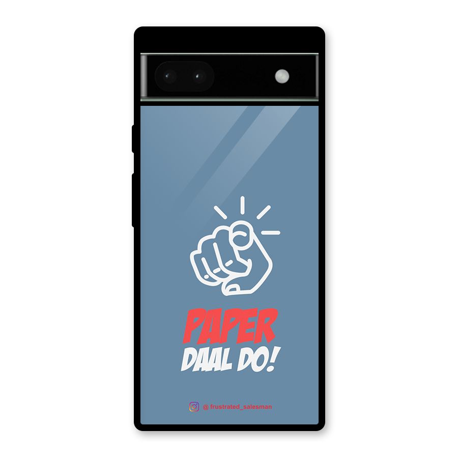 Paper Daal Do SteelBlue Glass Back Case for Google Pixel 6a
