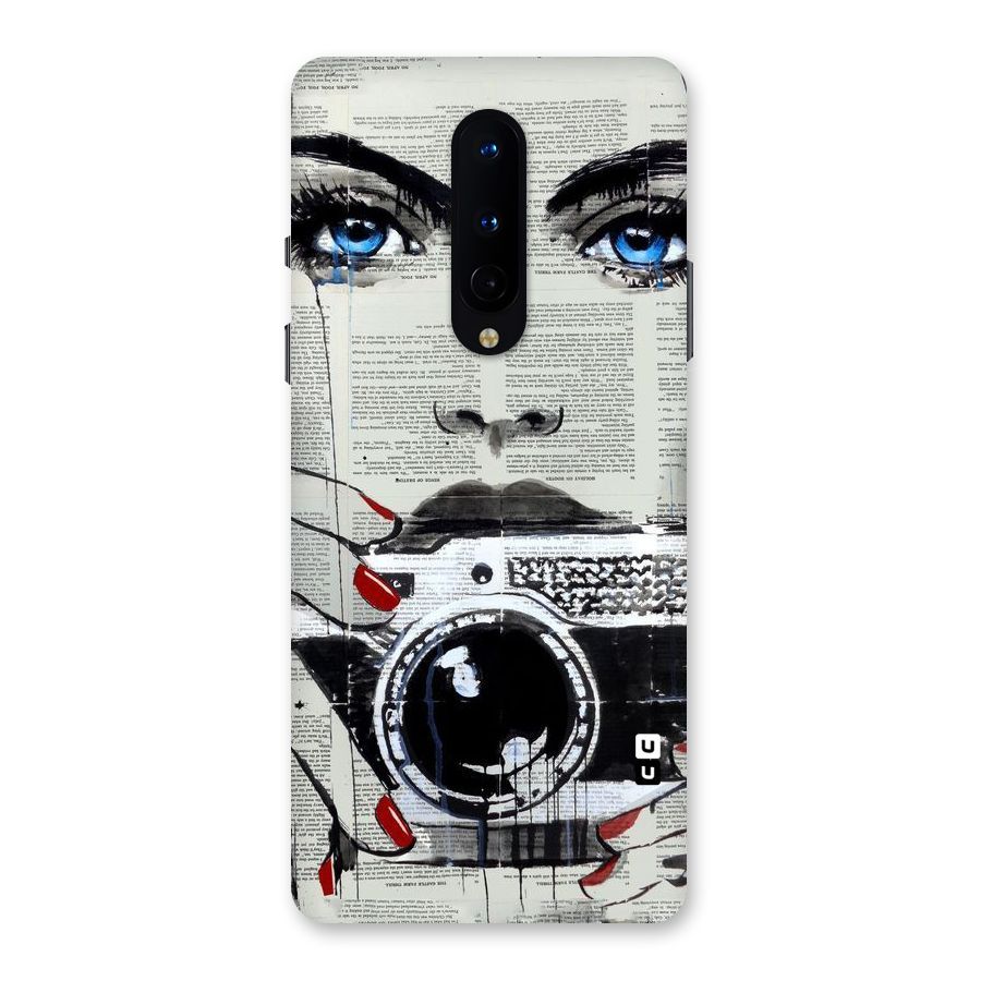 Paper Face Beauty Back Case for OnePlus 8