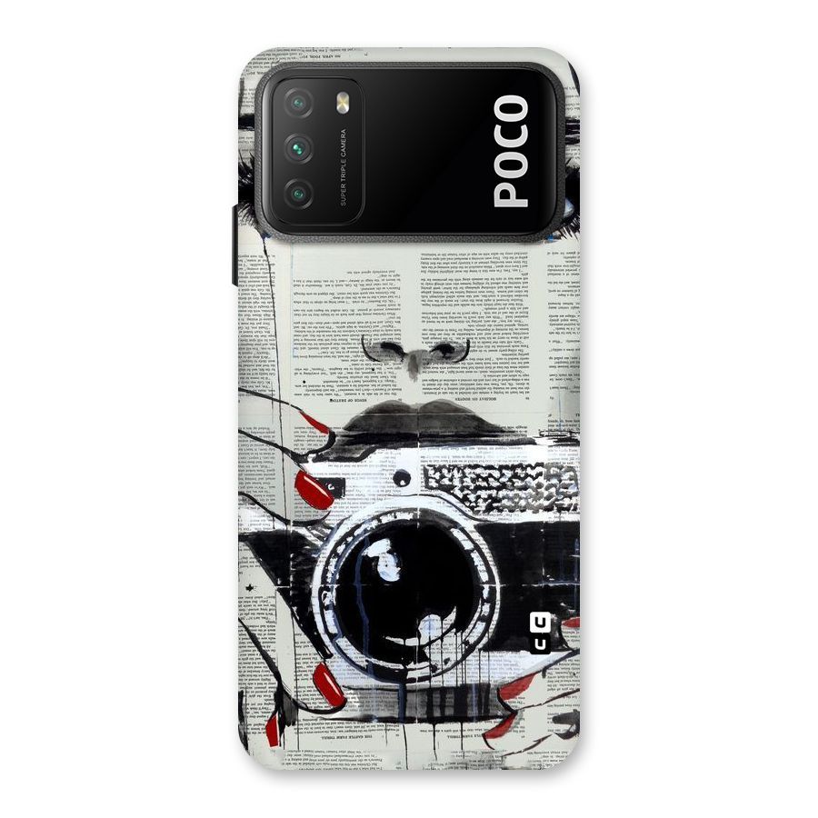 Paper Face Beauty Back Case for Poco M3