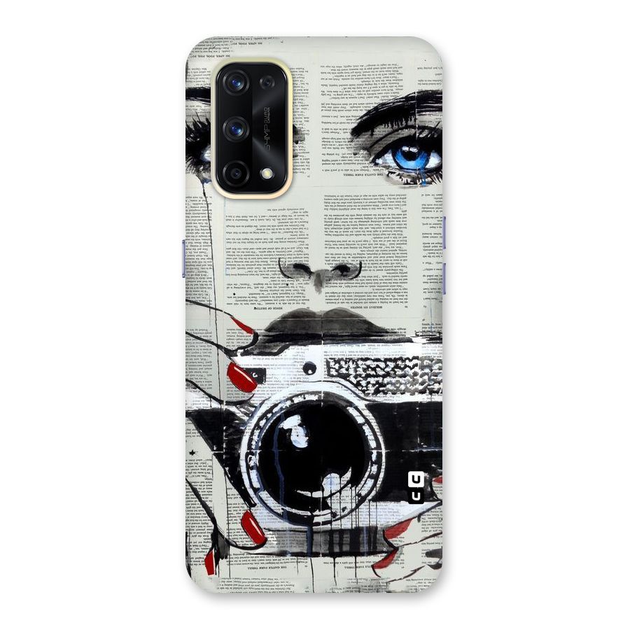 Paper Face Beauty Glass Back Case for Realme X7 Pro