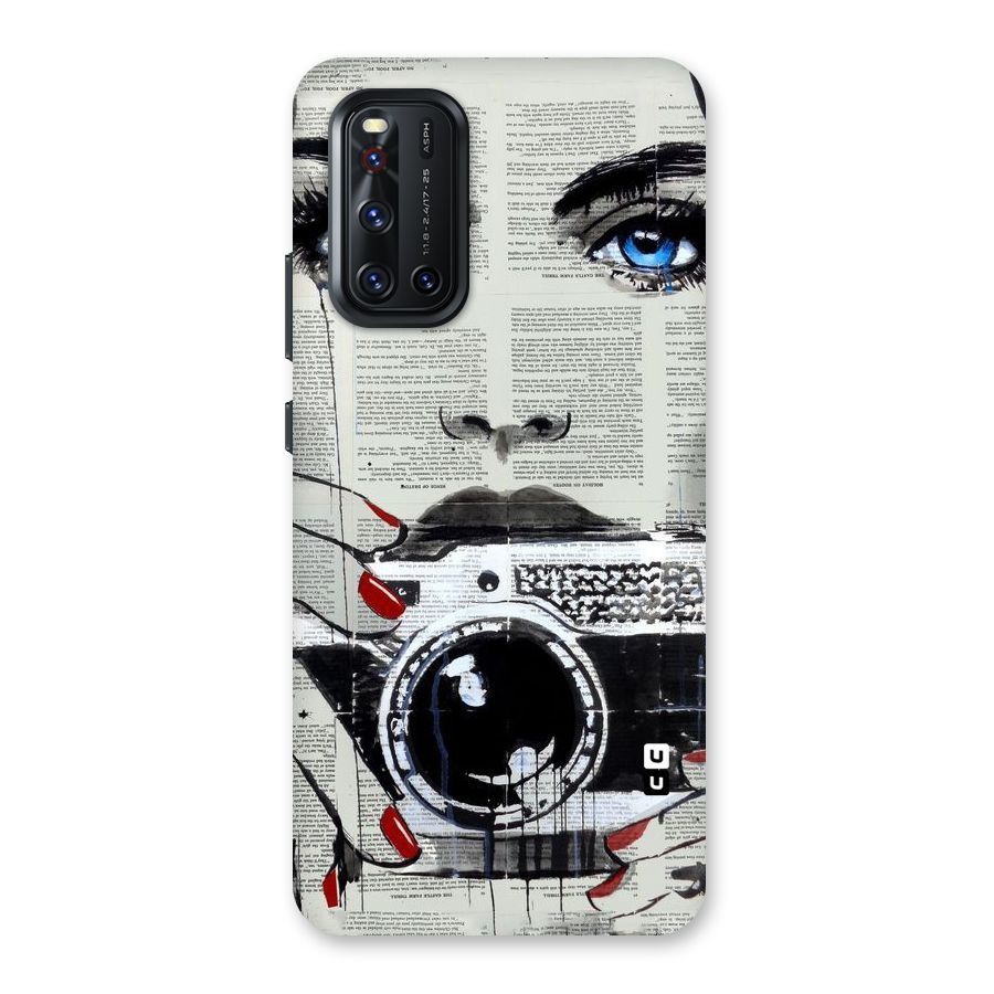 Paper Face Beauty Back Case for Vivo V19