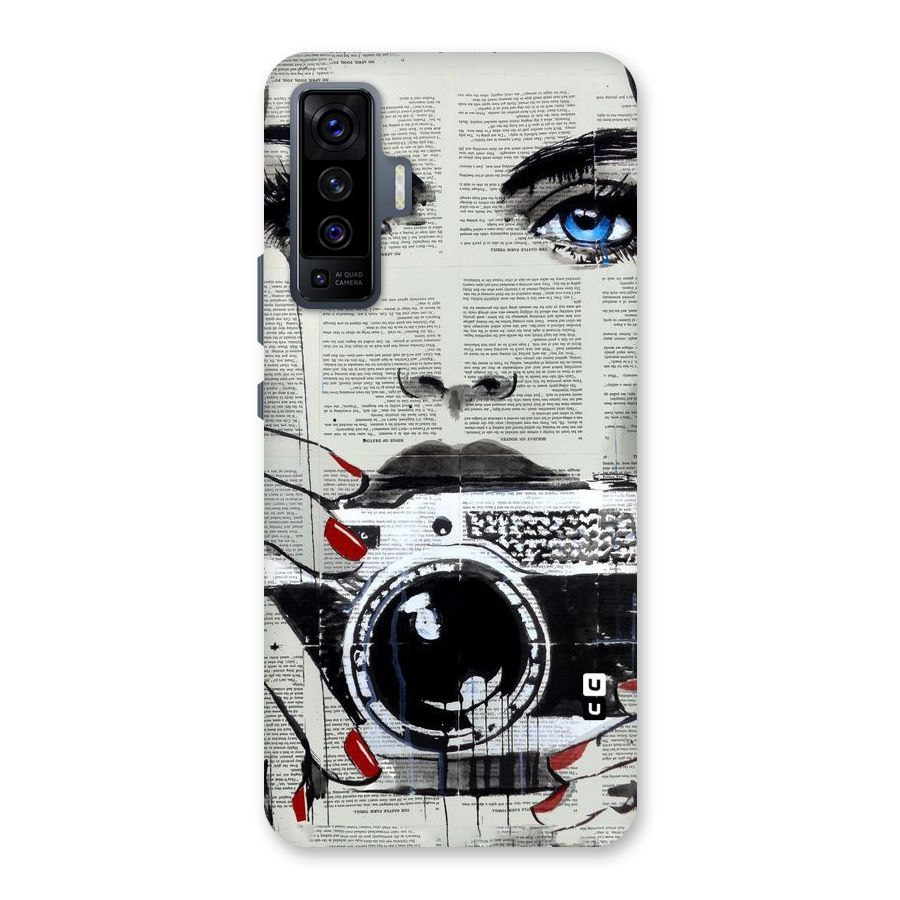 Paper Face Beauty Back Case for Vivo X50