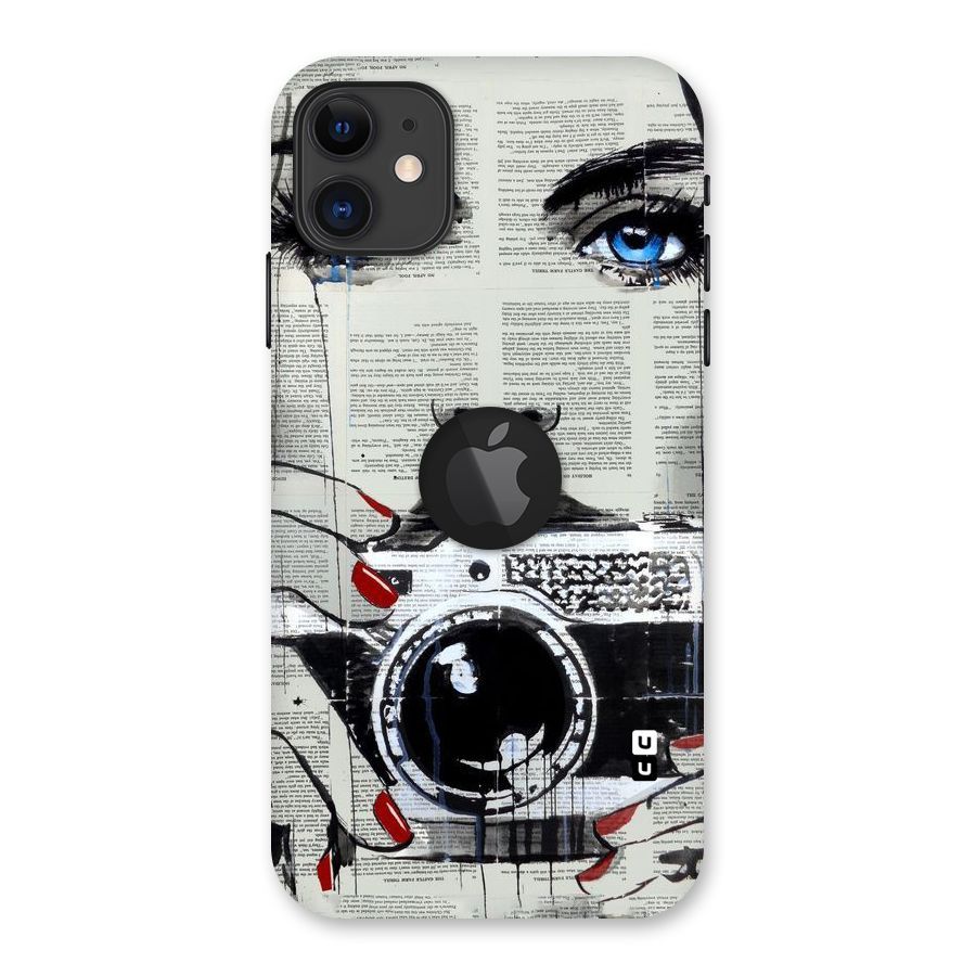 Paper Face Beauty Back Case for iPhone 11 Logo Cut