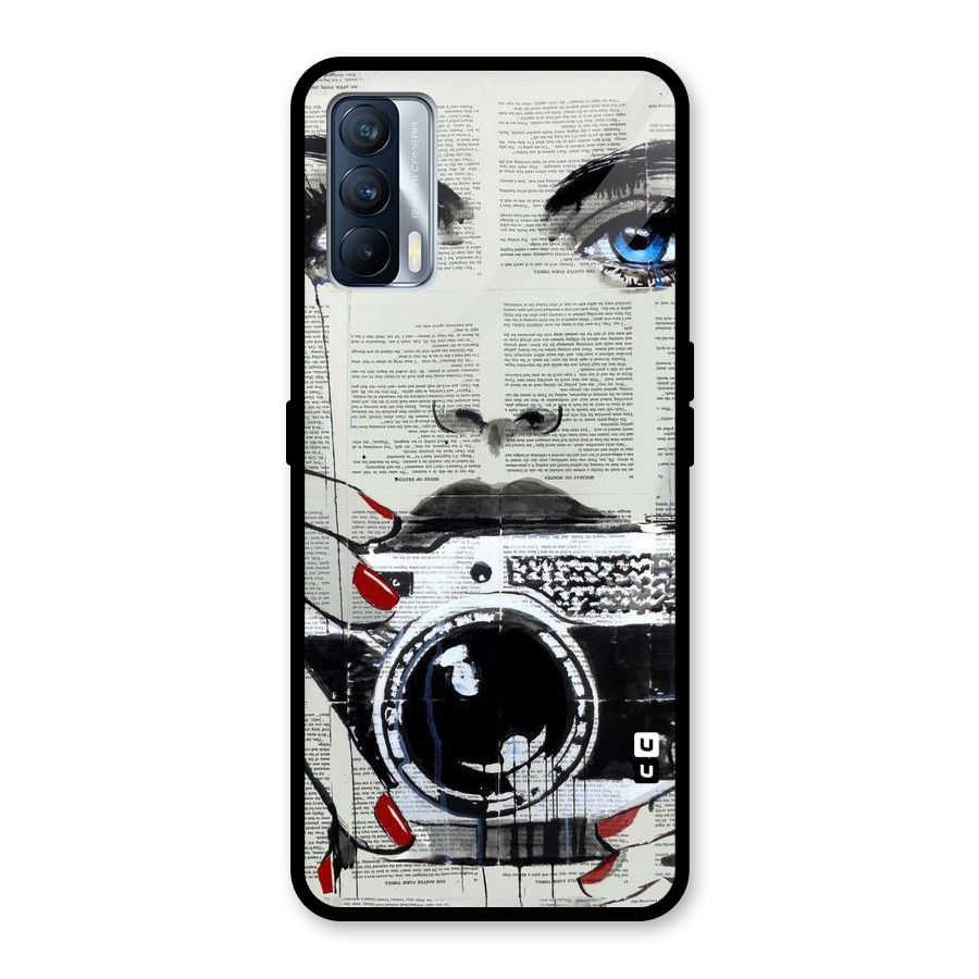 Paper Face Beauty Glass Back Case for Realme X7