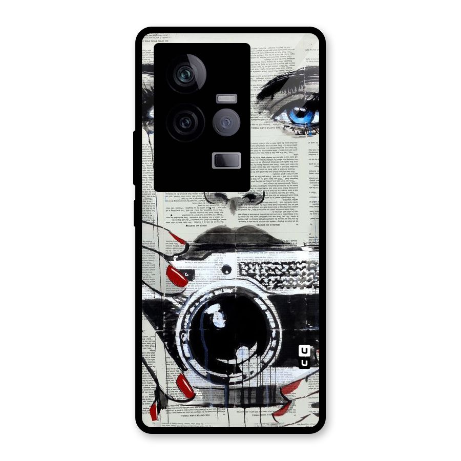 Paper Face Beauty Glass Back Case for Vivo iQOO 11 5G